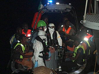 225 rescued by Irish naval ser...